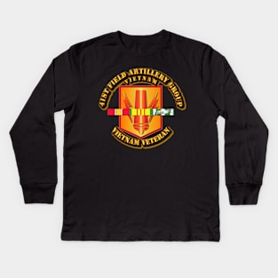 41st Field Artillery Group w Vietnam SVC Ribbons Kids Long Sleeve T-Shirt